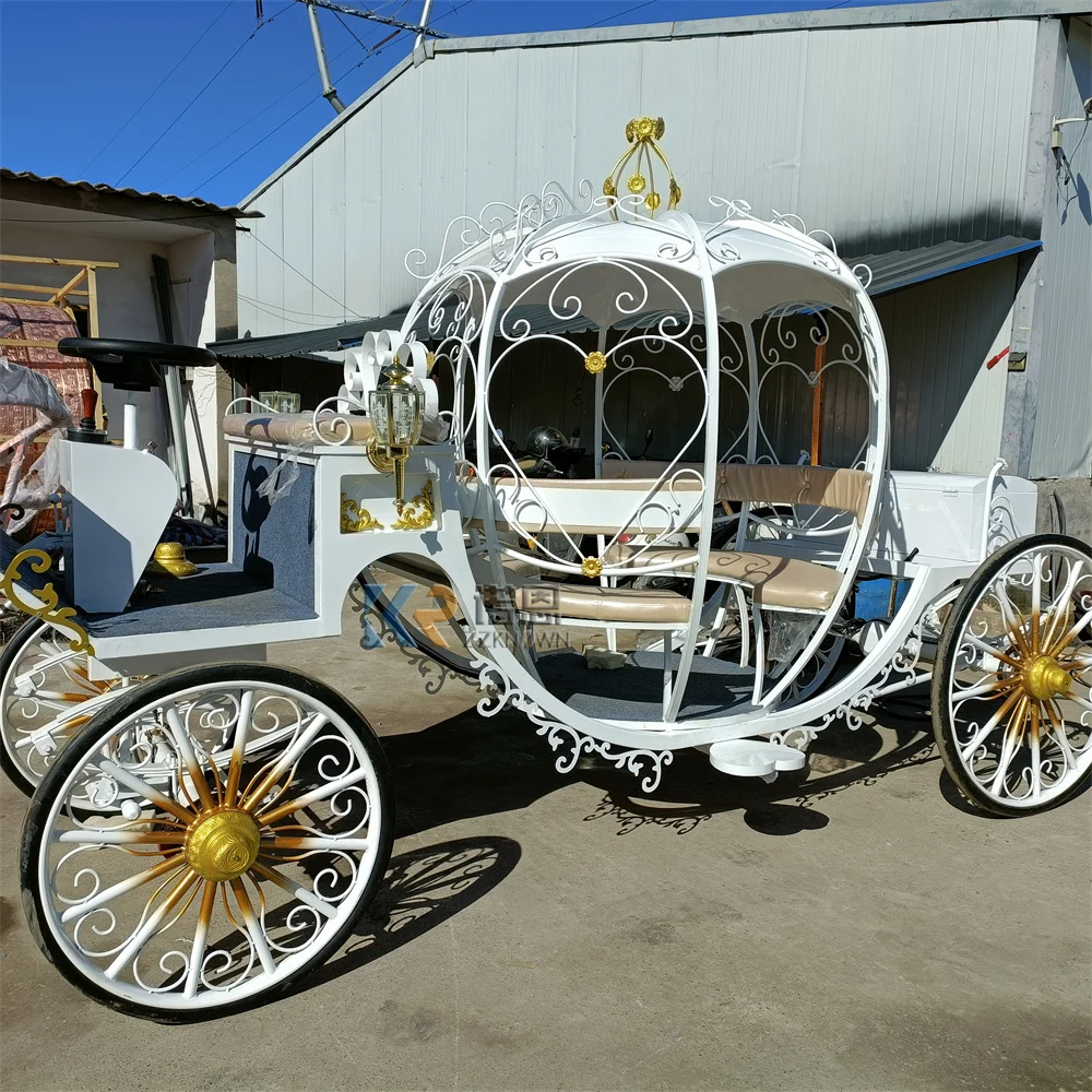 Event Luxury Show Vintage Cinderella Pumpkin Carriage Classic Romantic Royal Wedding Pumpkin Carriage For Princess Theme