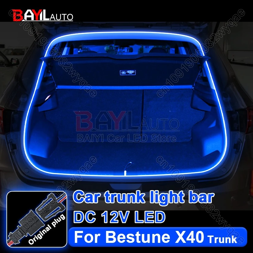 

Trunk Light Strip For Bestune X40, Car Decor Ambient LED, Automatic On/Off Tailgate Lighting For T99 B70 X40T55 car Accessories