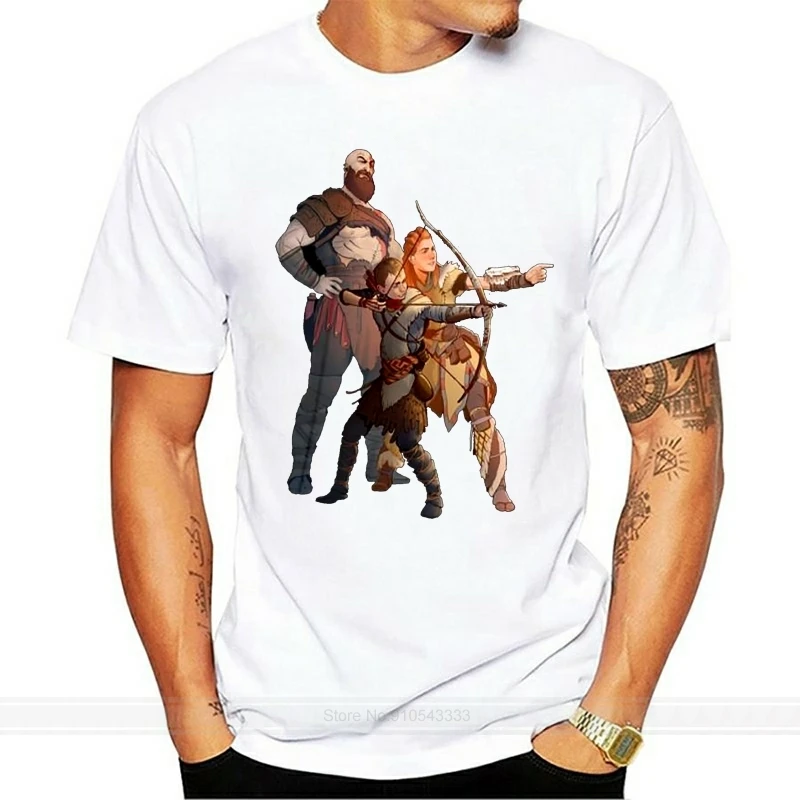 Horizon Zero Dawn T Shirt God Of War Horizon Zero Dawn T-Shirt Male Graphic Tee Shirt Basic Awesome Short Sleeves 6xl Tshirt