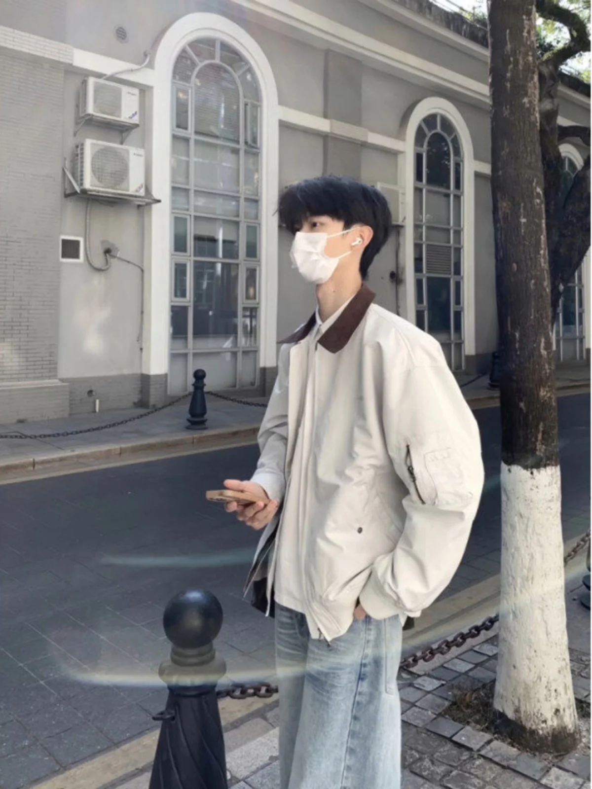 

Мужская куртка-бомбер цвета хаки в американском пилотском стиле, весенняя, повседневная, свободного кроя, для работы и отдыха