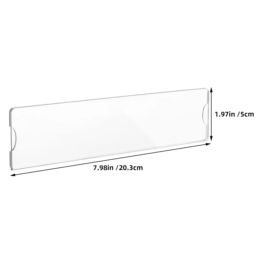 5Pcs Clear Acrylic Wall Nameplate Bracket Transparent Door Sign Holder Design Office Decor