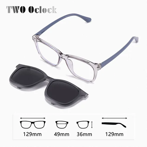 Gafas de sol TR90 para niños, gafas de sol polarizadas antideslumbrantes UV400 para niños, gafas con Clip 2 en 1, gafas ópticas para miopía, monturas de gafas cero