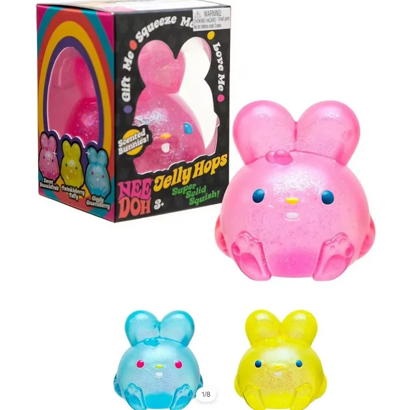 

Игрушка-антистресс Schylling Needoh Nice Cube в виде кролика для снятия стресса, тревоги, сенсорная игрушка, для детей с СДВГ и проблемами концентрации внимания