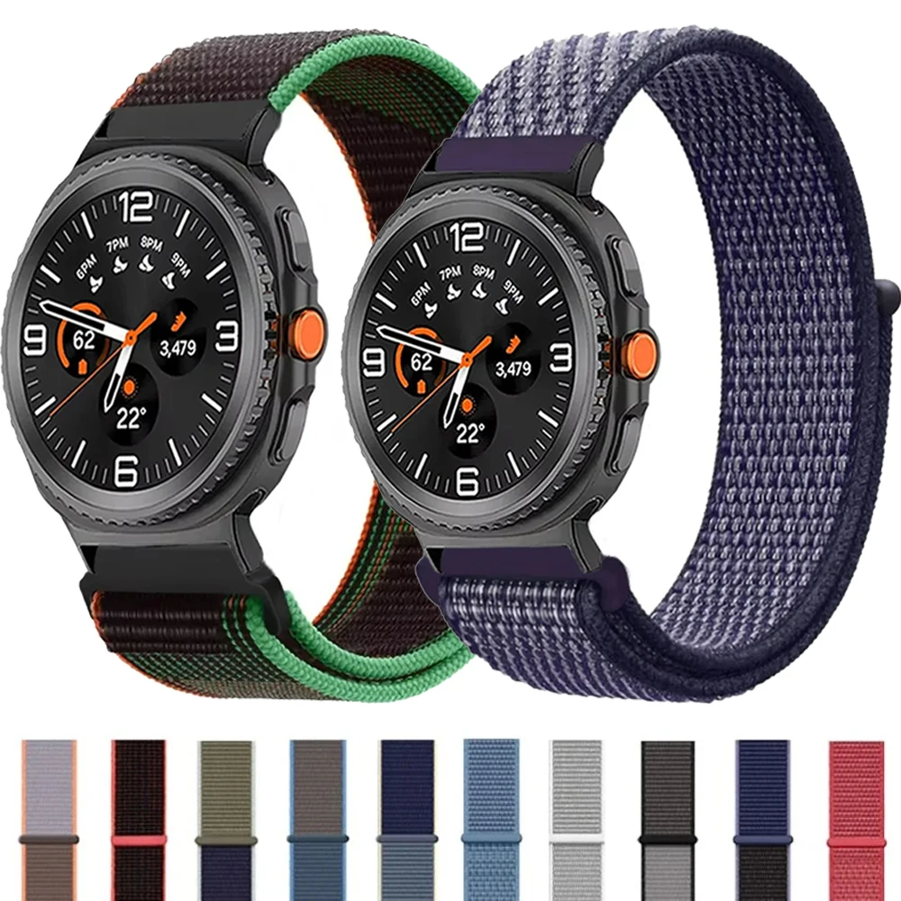 Nylon Strap for Samsung Galaxy Watch 8 40mm 44mm/Ultra 47mm Breathable wristband for Galaxy Watch 8 Classic 46mm Sport Bracelet