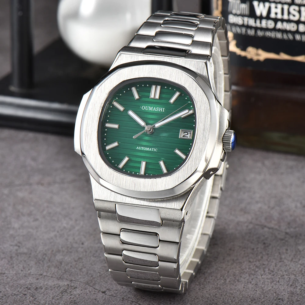 40mm Watch For Men NH35 Movement 29.5mm Dial Customized Logo Automatic Watch Mechanical Sapphire Glass Waterproof Watch