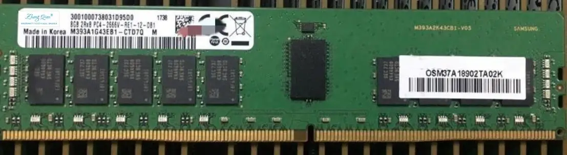 

Для 8G 2RX8 PC4-2666V-RE1 DDR4 ECC REG