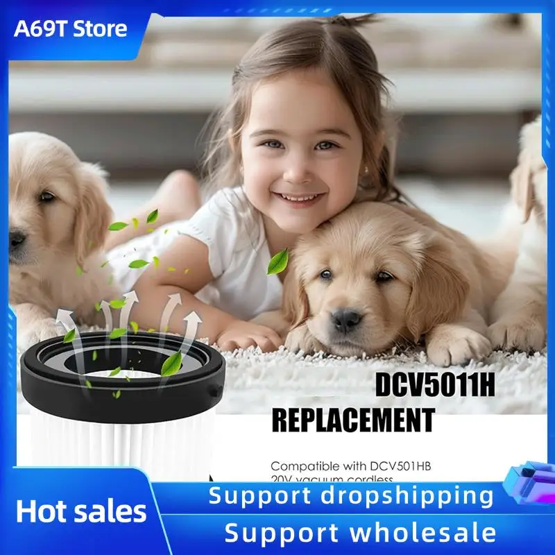

A69T DCV5011H HEPA Filter For 20V Cordless Hand Vacuum Cleaner Parts Replacement Long Lasting Spare Accessories