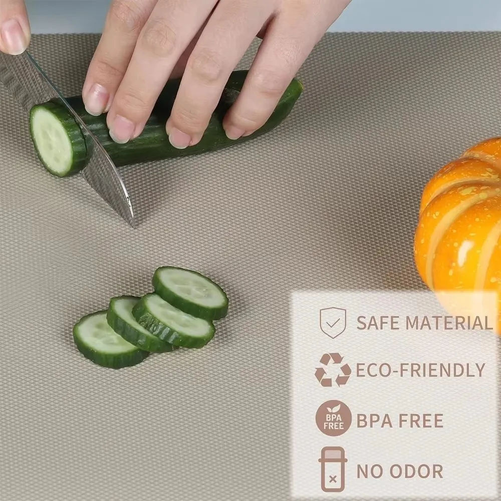 New EVA Shelf Liners Oil-proof Non-Slip Drawer Mat Non-Adhesive Waterproof Closet Placemat Table Pad For Kitchen Cabinets