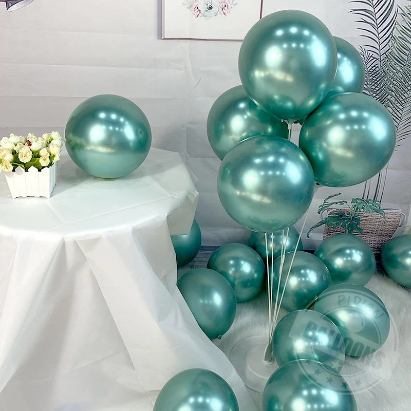 Metallic Balloon Decoration Wedding Christmas Valentine's Day Anniversary New Year Scene Decor Helium Chrome Balloon Wholesale