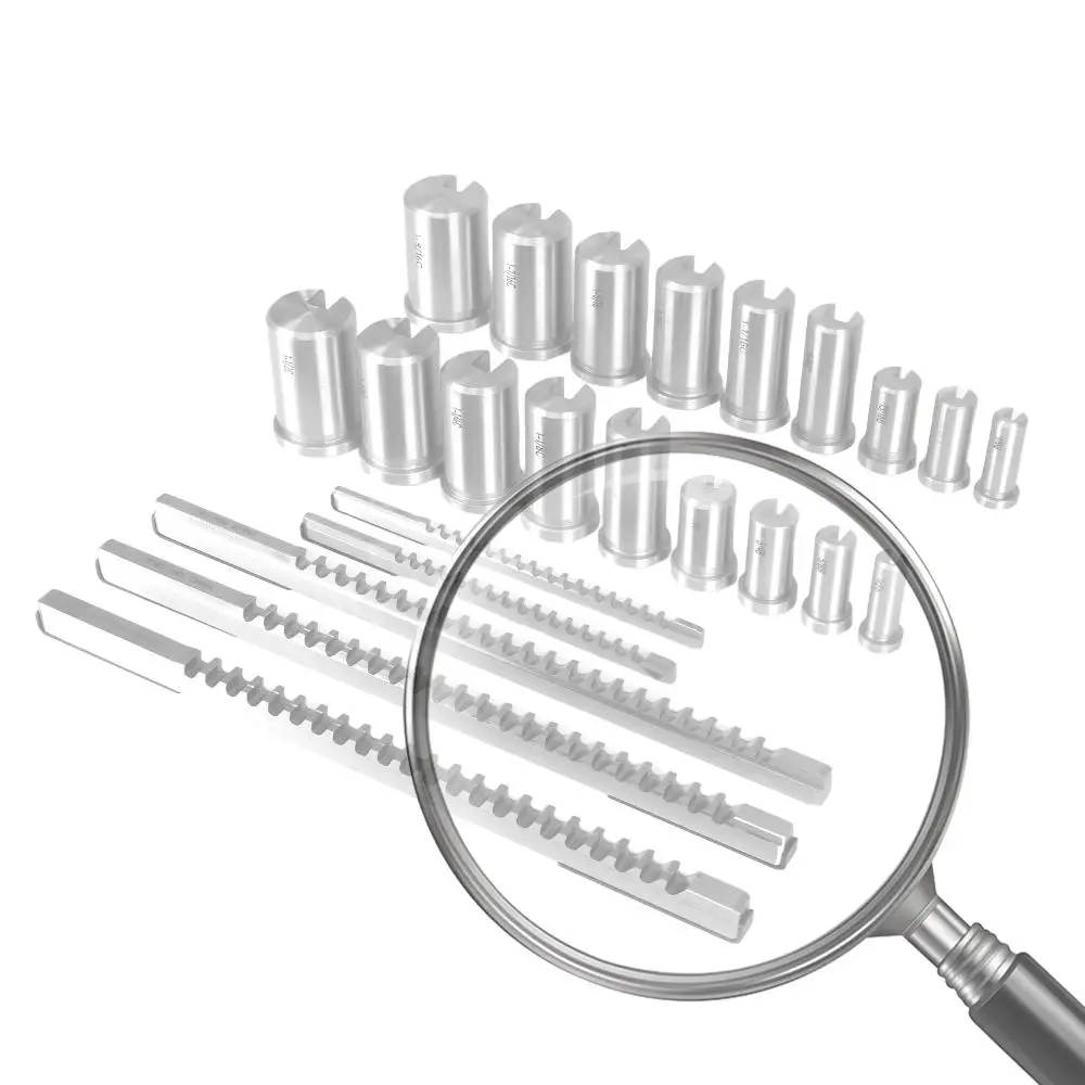 

Комплект протяжки для шпоночного паза с 5 перетяжками, 18 втулками и 7 прокладишами. Набор дюймовых перетяжек для металлообработки и производства.