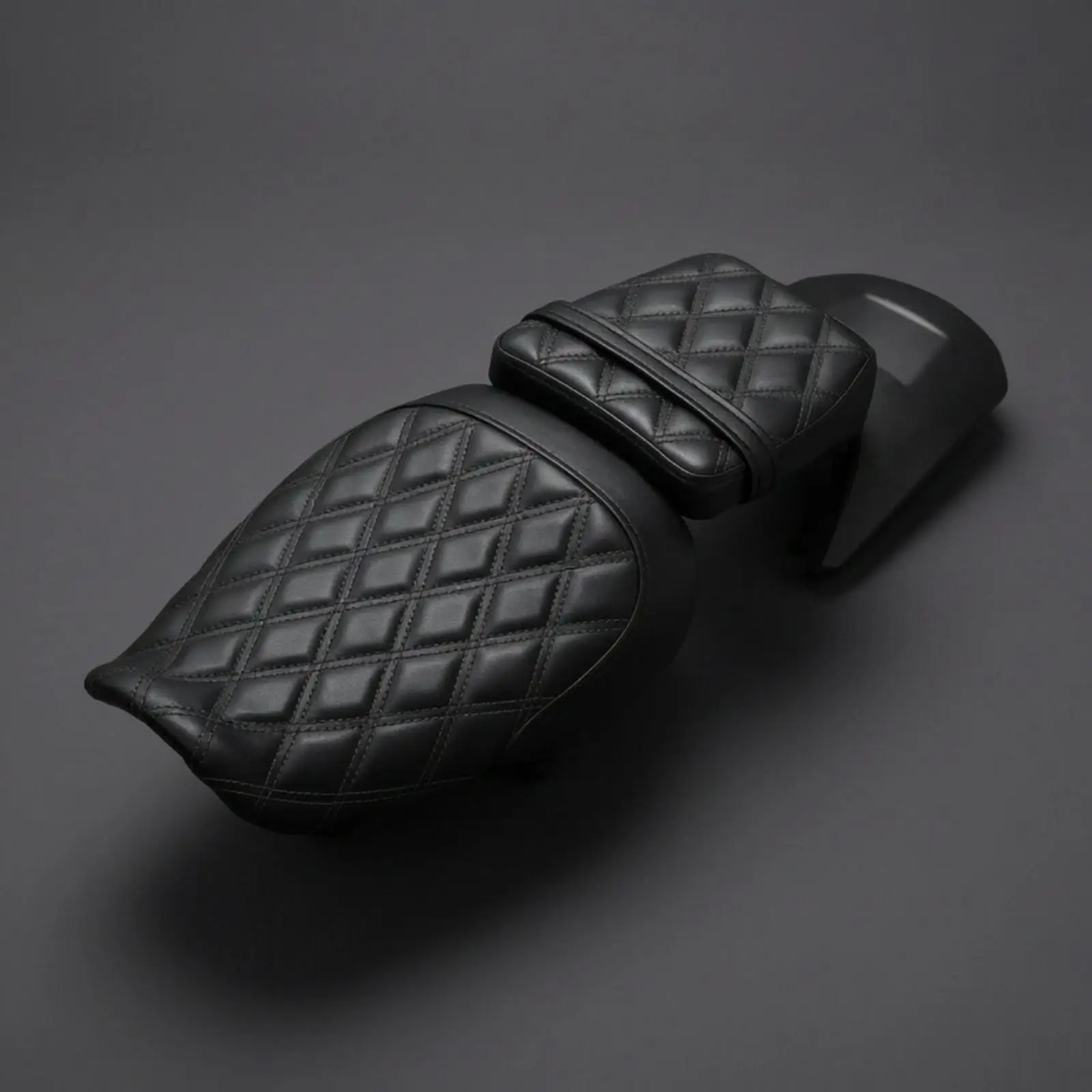 Motorcycle Passenger Seat for 1250S 2021-2025 Two Up PU Leather Comfort Riding with Passenger Strap Rear Fender