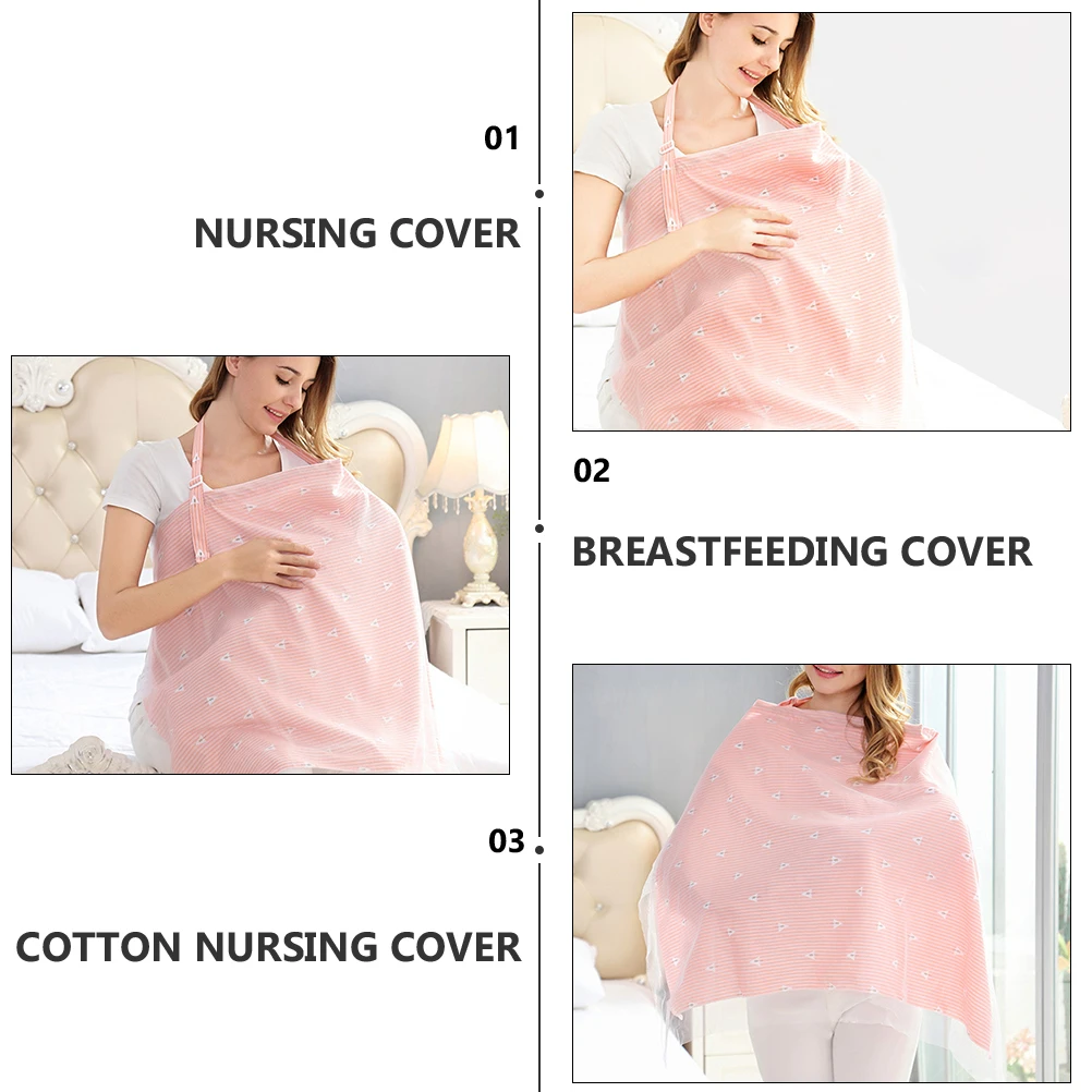 

Nursing Cover Breastfeeding Towel Lightweight Durable Cotton Scarf Feeding Cloth Stroller Shade Quilt Soft Textured Comfortable