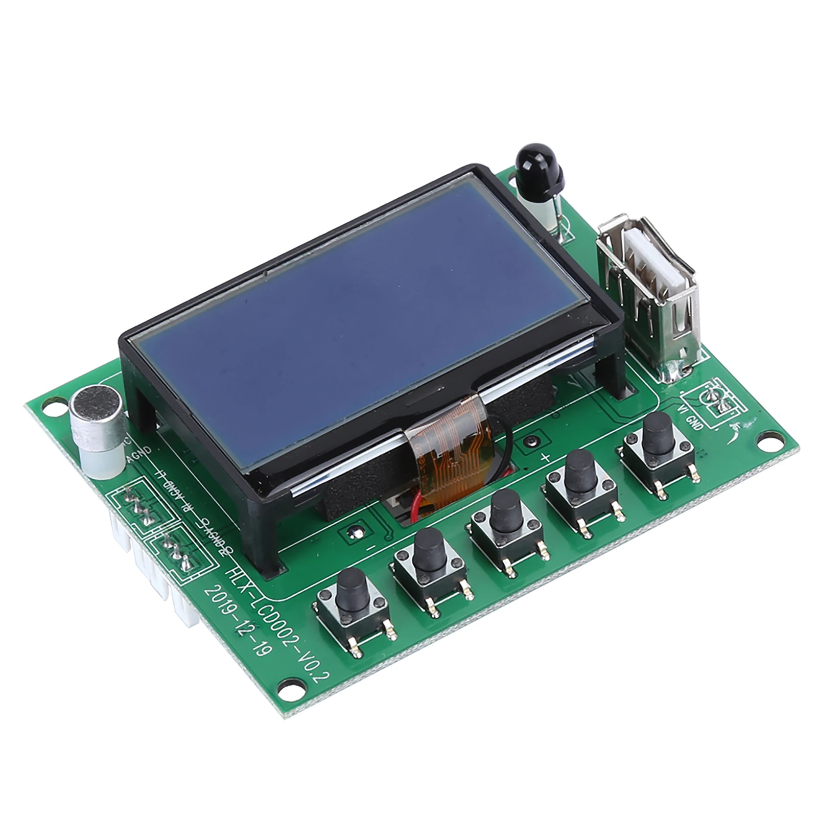 Decoder LCD Screen Player Module Accessory Infrared Control FM 5V 12V Recording Function for Music