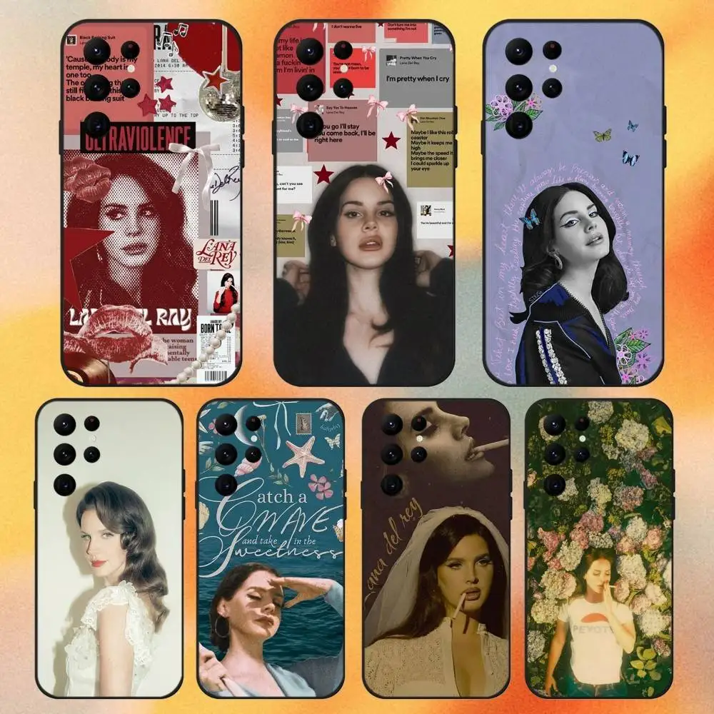 

Lana Del Rey Bluebird Phone Case For Samsung S 25,24,23,22,30,21,10,9,Ultra,Plus,Lite,FE,4,5G Black Soft Case