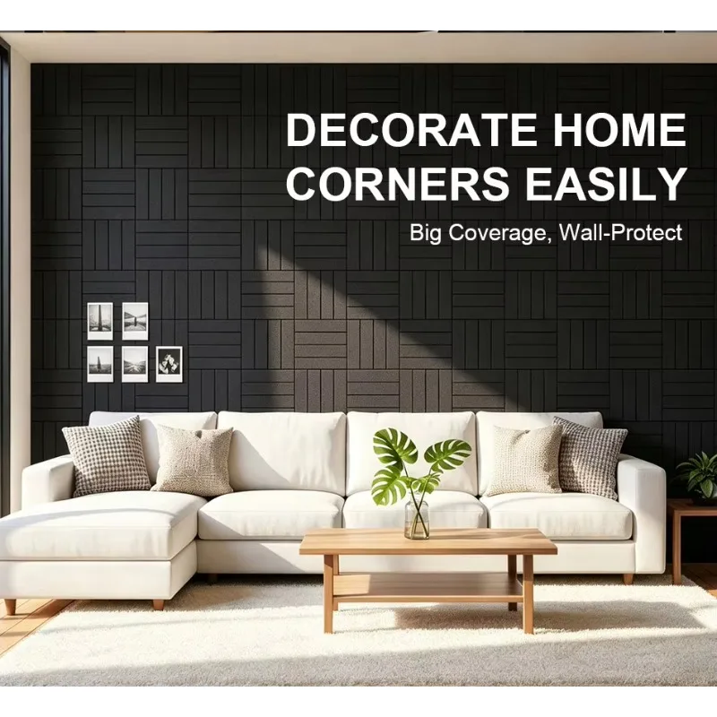 Creative Geometric Black Felt Bulletin Board for Office Wall Space Planning Work Design Collage Message Board