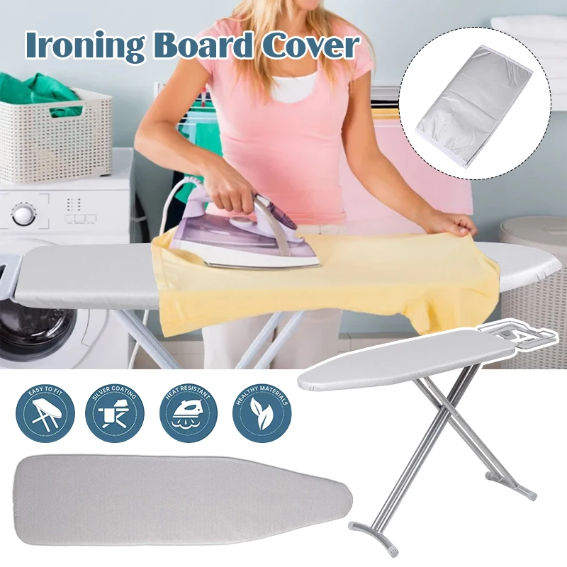 Ironing Board Anti-Scalding Heat Insulation Cover Polyester Silver Coated High Temperature Non-fading Ironing Board Cover