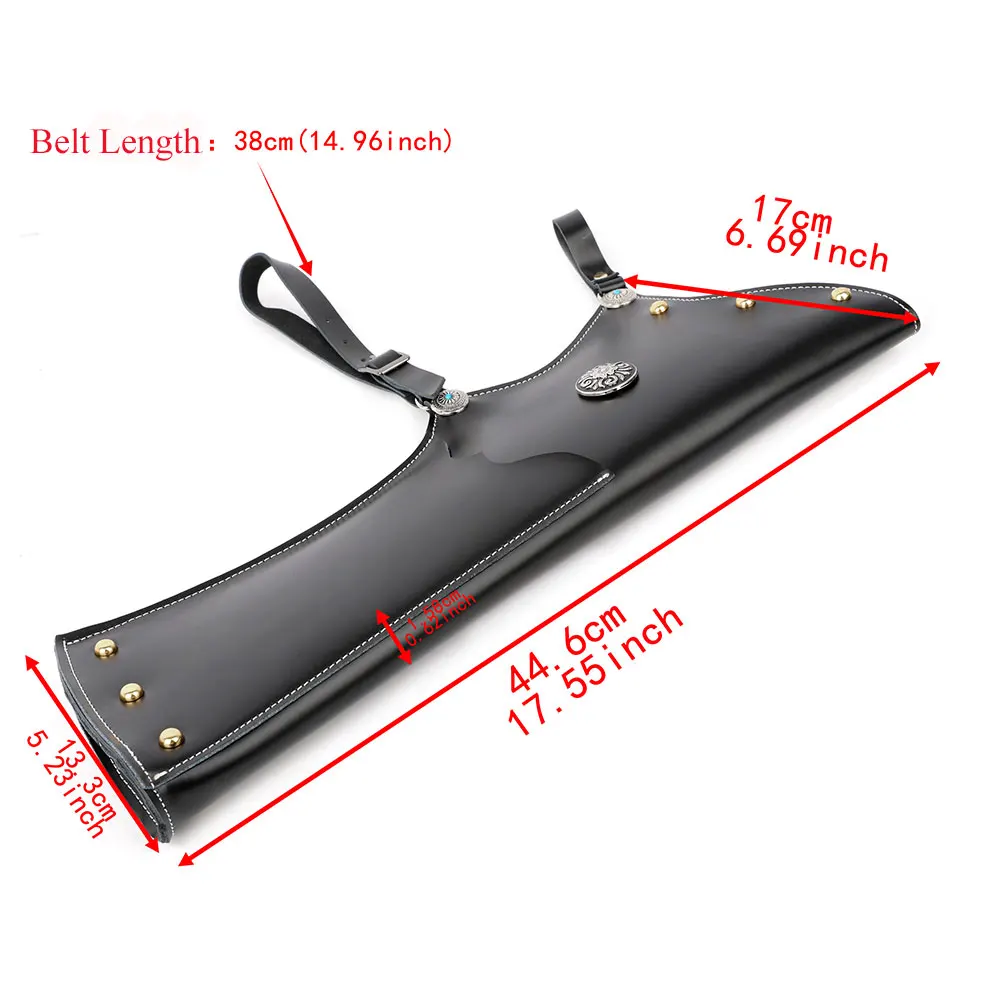 Archchery Ming-style Arrow Quiver Second-layer Cowhide Can Hold 18 Arrow Durable Recurve Compound Bow Hunting Shooting Accessory