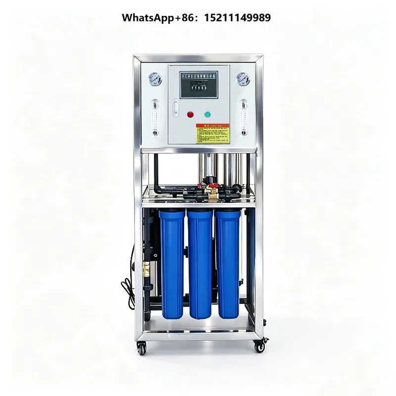 Commercial RO Open Type No Tank Stainless Steel Membrane 500L/Hour Reverse Osmosis Filtration System PLC Pump