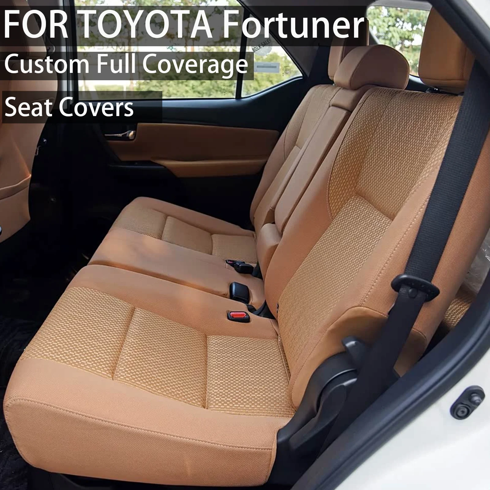 Custom Fit for Toyota Fortuner 2015 2016 2017 Truck Car Seat Covers 5/7 Seats Full Set Premium Synthetic Leather