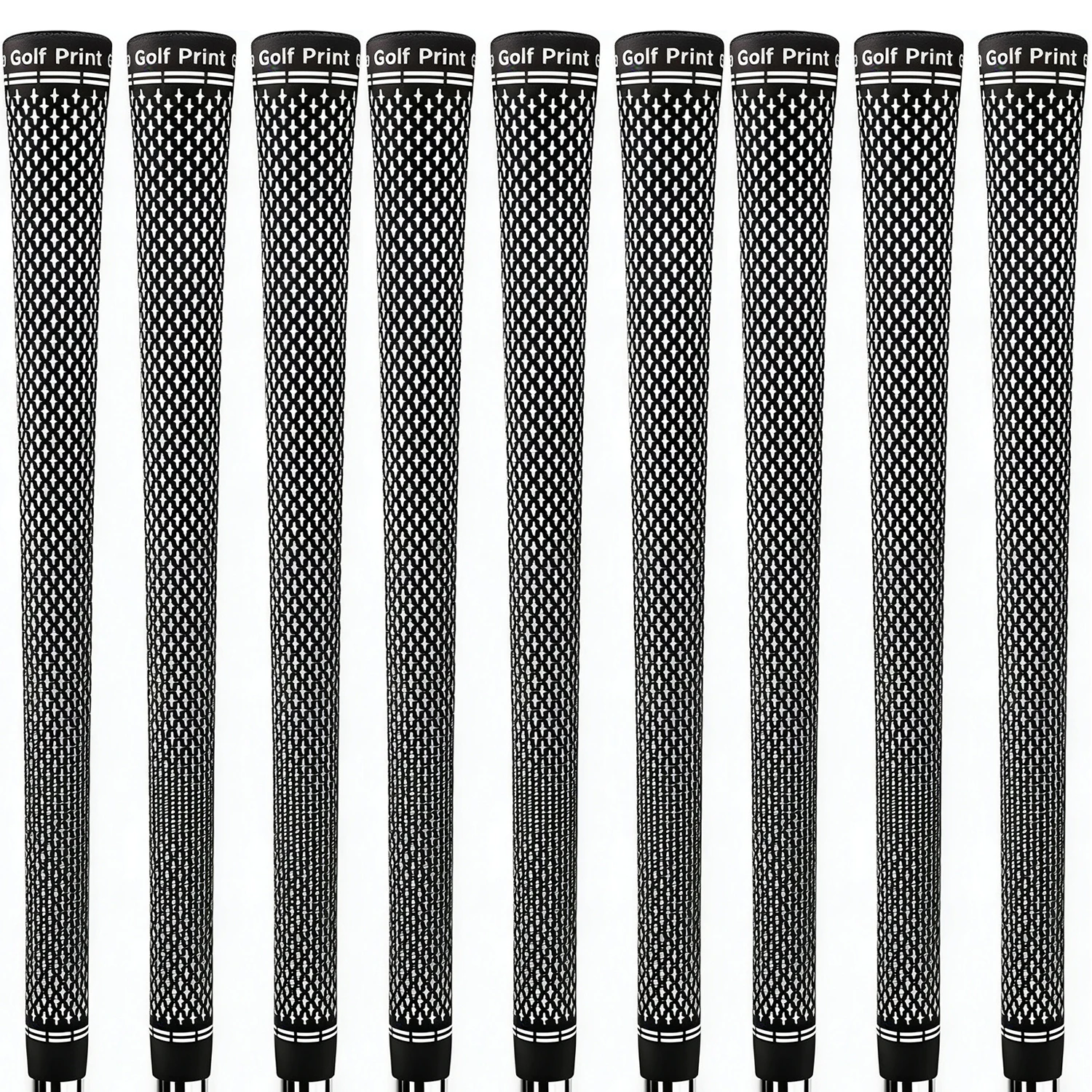 

golfprint 360 Golf Grip Rubber Golf Club Grips Undersize Standard Midsize Irons Driver Wood Hybirds Universal