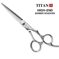 Titanヘアはさみカットヘアシャッドカッティングヘアスタイリング日本のats314鋼、手作りはさみ