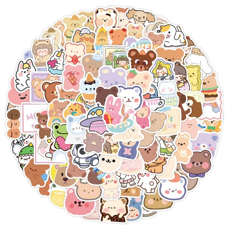 300 PCS Cute Animal Stickers Water Bottle Stickers For Kids Laptop Stickers For Kids Teens Toddlers Room Decorations