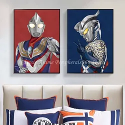 Decorative Painting of Boy's Bedroom, Ultraman Hanging Cartoon, Kid's Room, Digasiro Mural, Minimalist Study, Bedside Painting