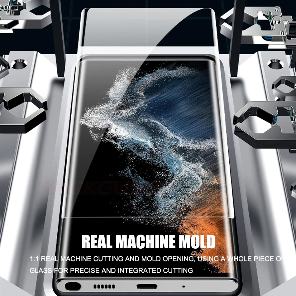 3PC UV Tempered Glass For Samsung Galaxy Note 8 9 10 20 S21 S22 S23 Ultra S20 S10 S8 S9 Plus Screen Protector 9H Full Glue Film