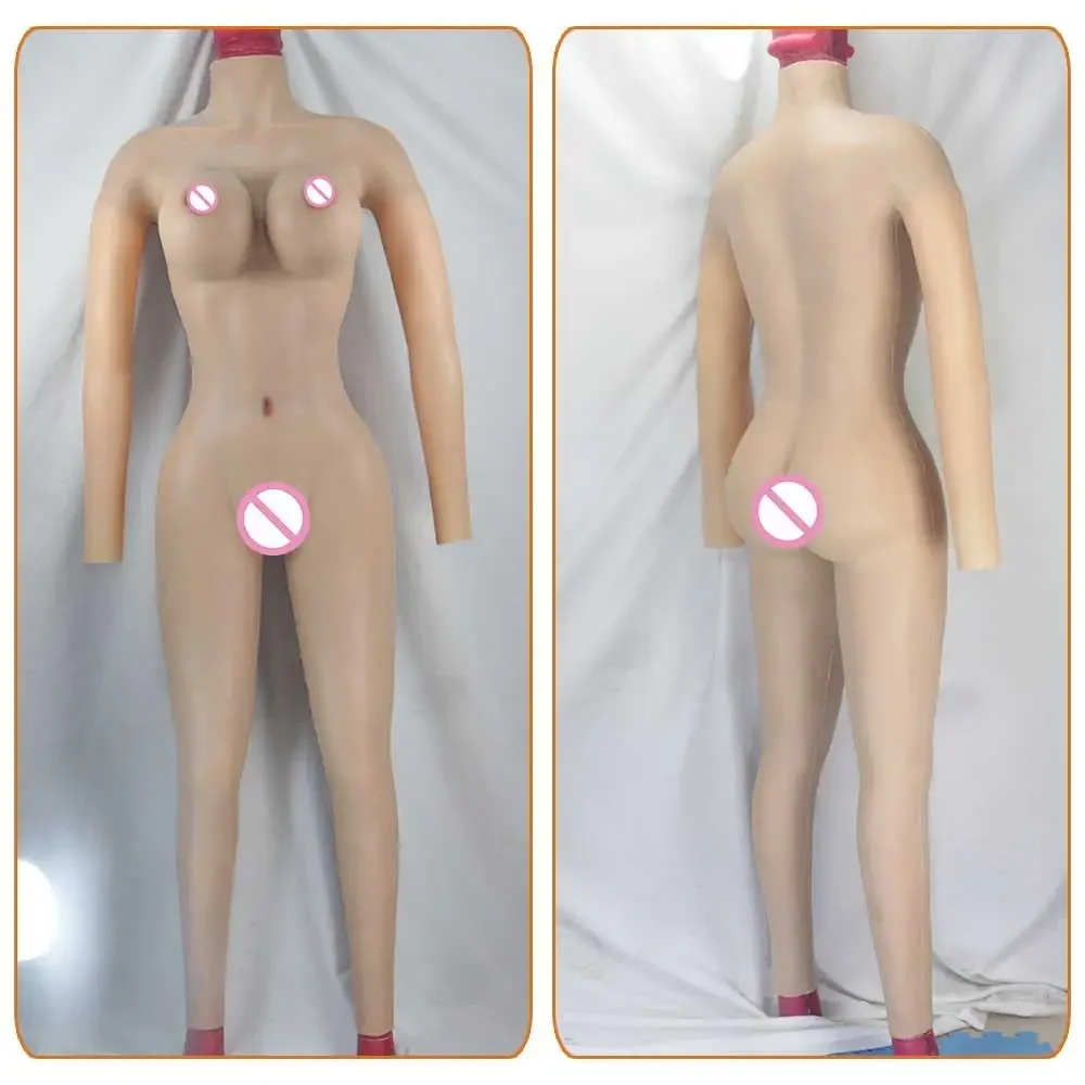 Silicone Bodysuit With Big Breast Forms Fack Vagina Huge Boobs For Man Transgender Crossdresser Drag Queen Cosplay