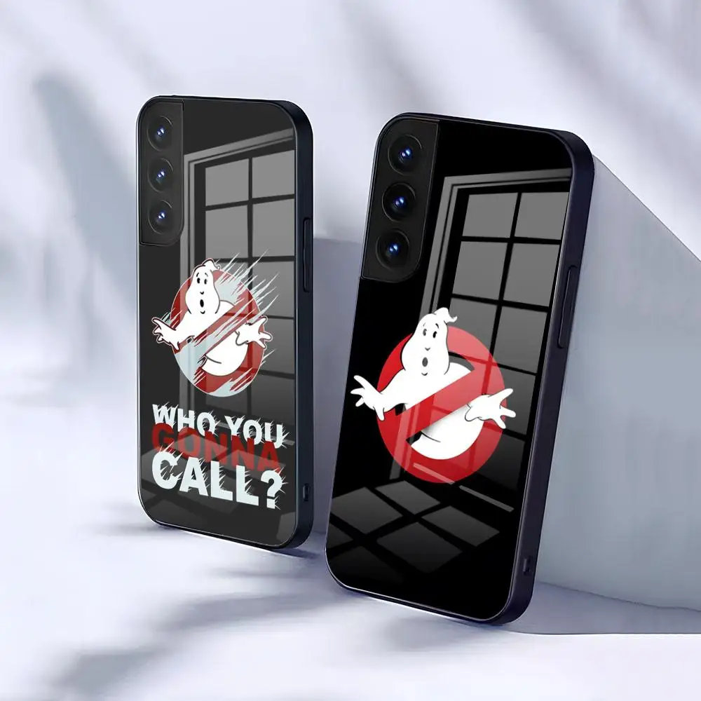 Movie-G-Ghostbusters Phone Case For Samsung S26 S25 S24 FE S23 S22 S21 Plus S20 Ultra Note20Ultra Black Glass Cover