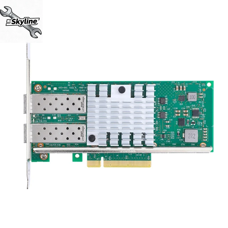 

Сетевая карта Intel X520-DA2 10Gb SFP+ PCI-E, с чипом Intel 82599ES, двумя портами SFP+, PCI Express X8, Ethernet