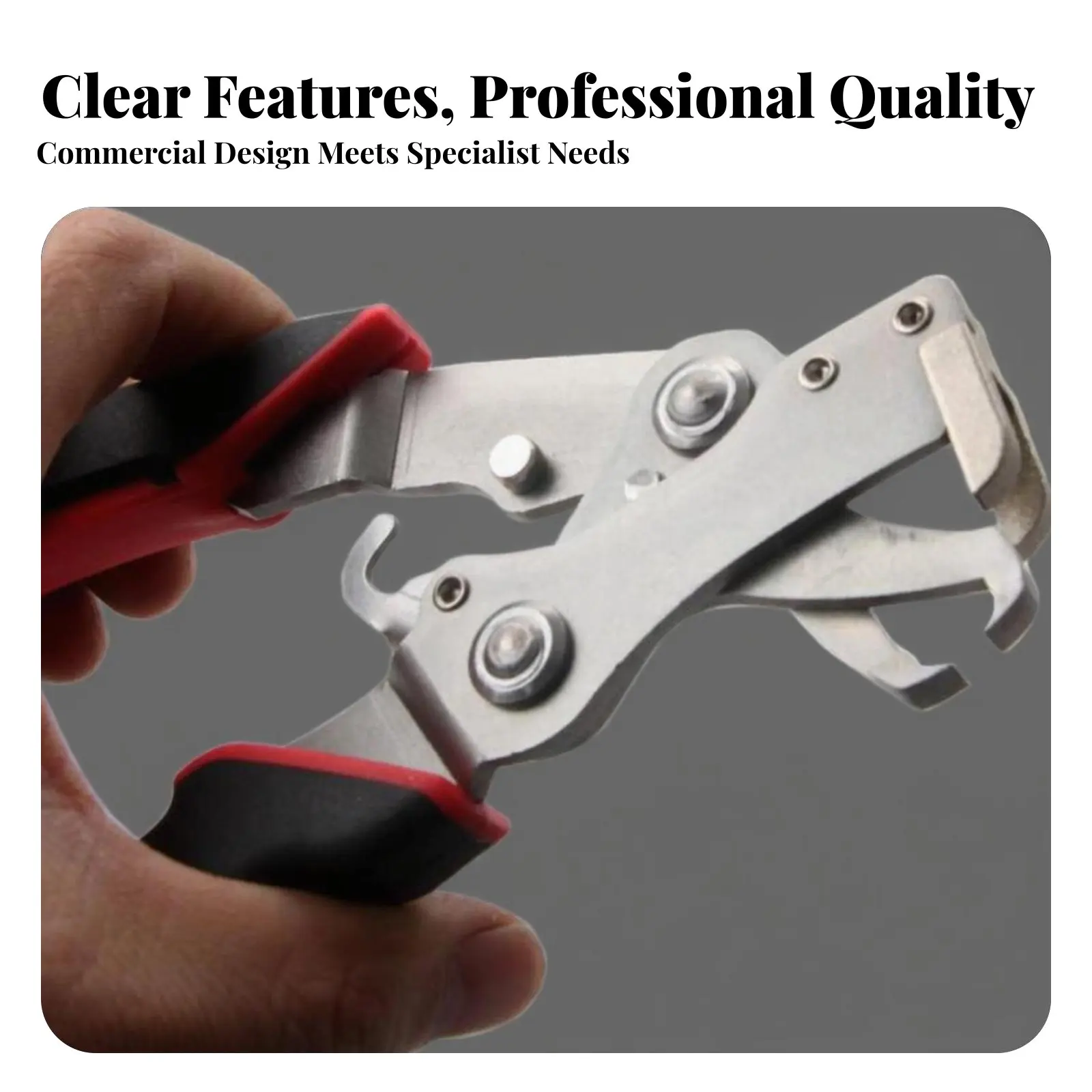 

Щипцы для снятия автомобильных креплений, красно-черная ручка, нержавеющая сталь, для салона, дверных панелей, багажника