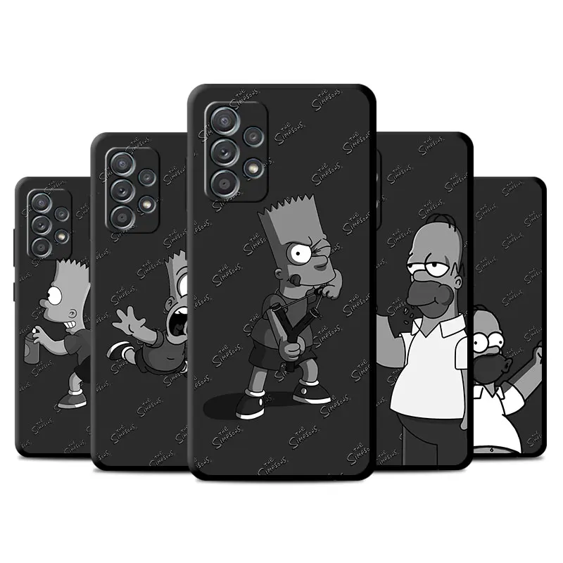 Case For Samsung Galaxy A52 A53 A12 A13 A32 A51 A54 A13 A14 A33 A21s A23 A31 A34 A22 A72 Soft Phone Cover The Simpsons Homer Sac