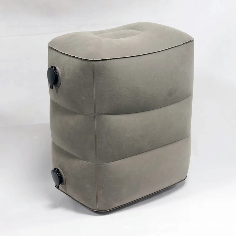Inflatable Foot Rest Pillow For Travel Portable Adjustable Three Layers Height Stool For Foot Rest Leg Cushion Pillow