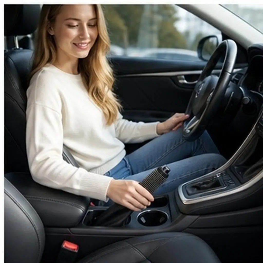 Rhinestone Car Handbrake Cover Luxury Detachable Shrink-Proof Hand Brake Sleeve Stylish Car Accessories Protector for Auto