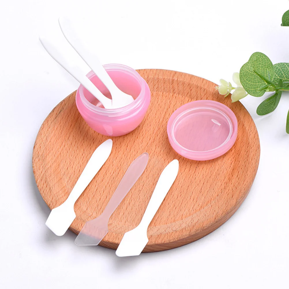 

200pcs Facial Mask Spoon Skincare Tool Plastic Beauty Spatula For Cream Lotion Eye Makeup Application Travel Salon Use