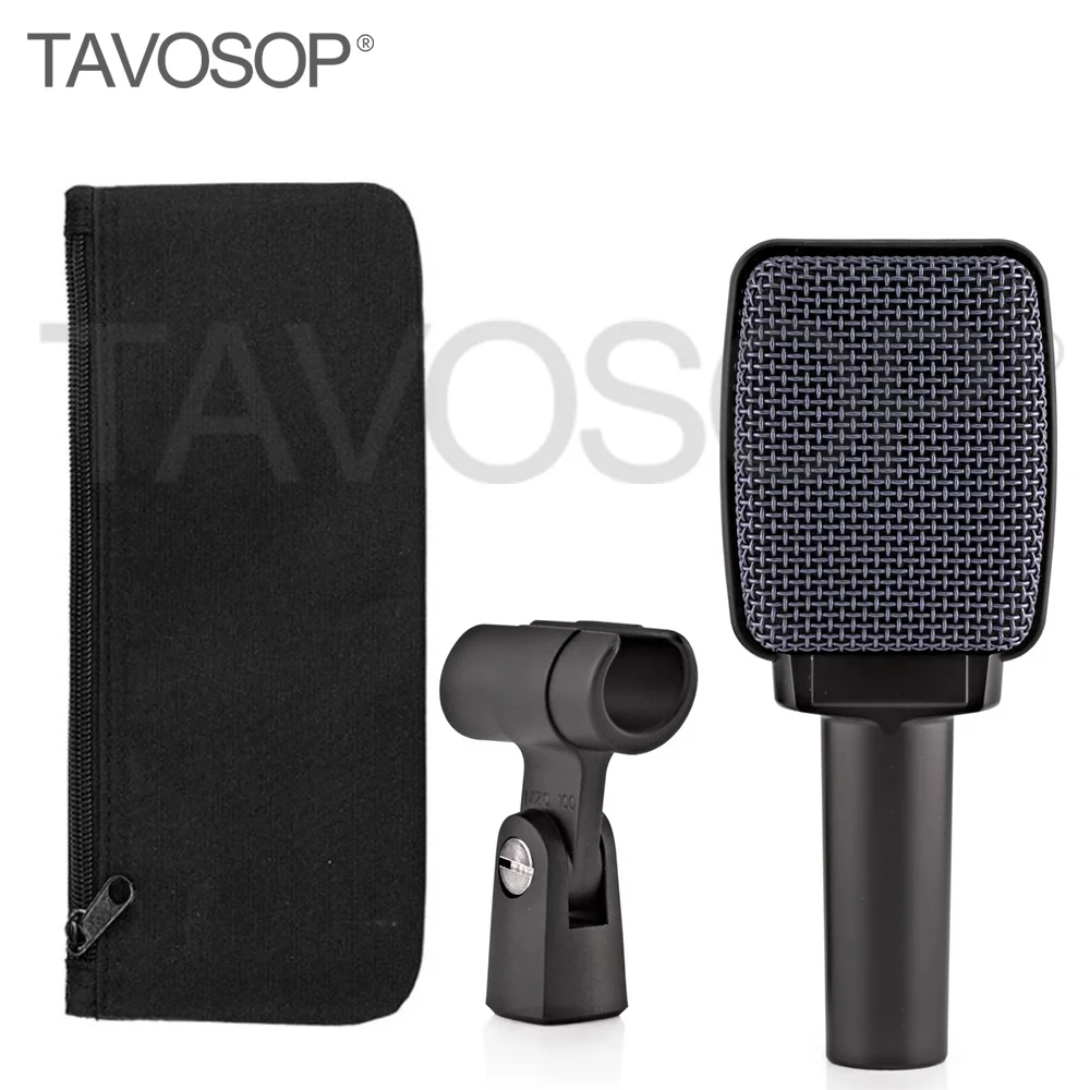 

Динамический микрофон TAVOSOP E906 для барабанов с переключаемым фильтром присутствия, для гитары и других инструментов, для сцены и живой записи