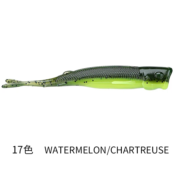 American Imported ZMAN POP SHADZ Soft Bait Bionic Bait Water Surface Fake Bait Wave Creeping Wave Grilled Popper.