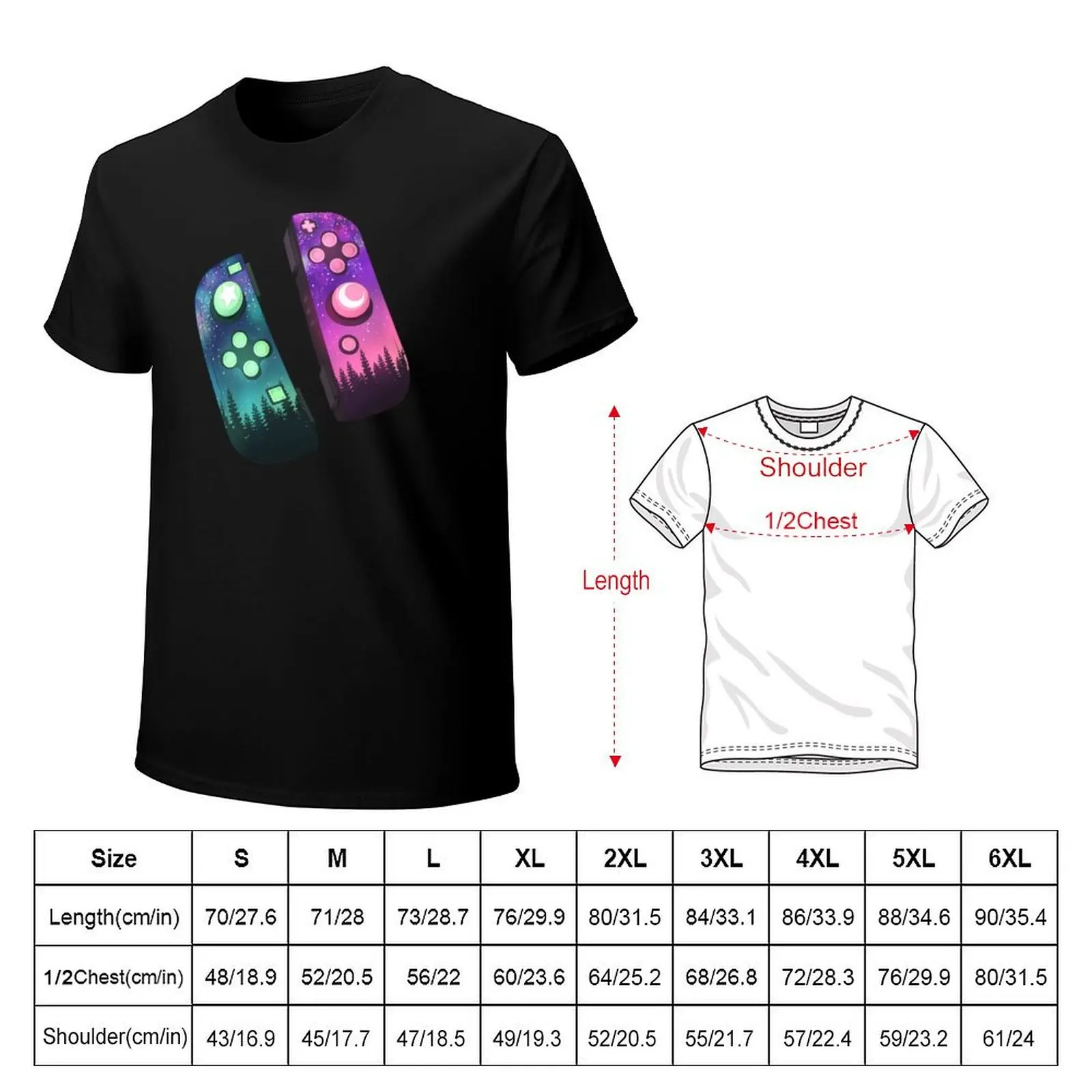 Galaxy Switch Controllers T-Shirt Casual Loose Fit Short Sleeve T-Shirt