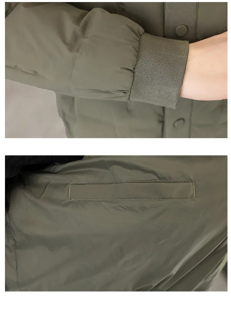 Hochwertige Herren-Einreiher-Daunenjacken 2026 Winter Premium Kurze Wattierte Puffer-Mäntel Oberbekleidung Parkas Oberteile Kleidung – Detail 16