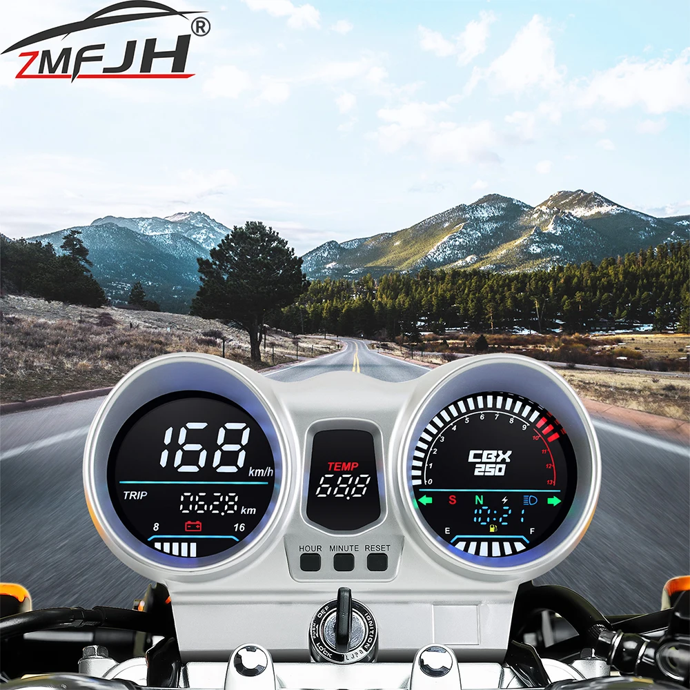 

Цифровой спидометр, одометр, об/мин, приборная панель мотоцикла для Honda CBX250 CBF250 Twister 2001-2008 37100-KPF-961, датчик скорости