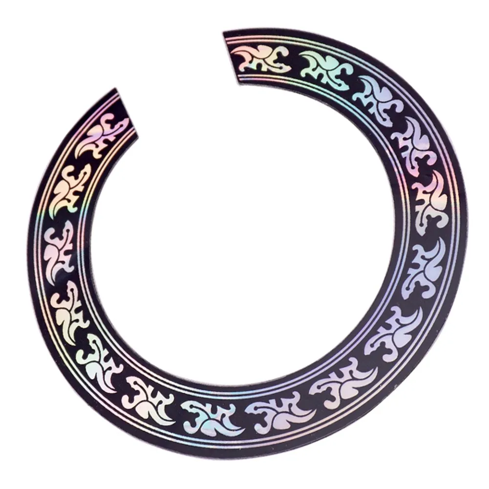 Guitar Parts Accessories DIY Decal For Acoustic Guitar Sound Hole Acoustic Guitar Inner Diameter 104mm With Back Sticker