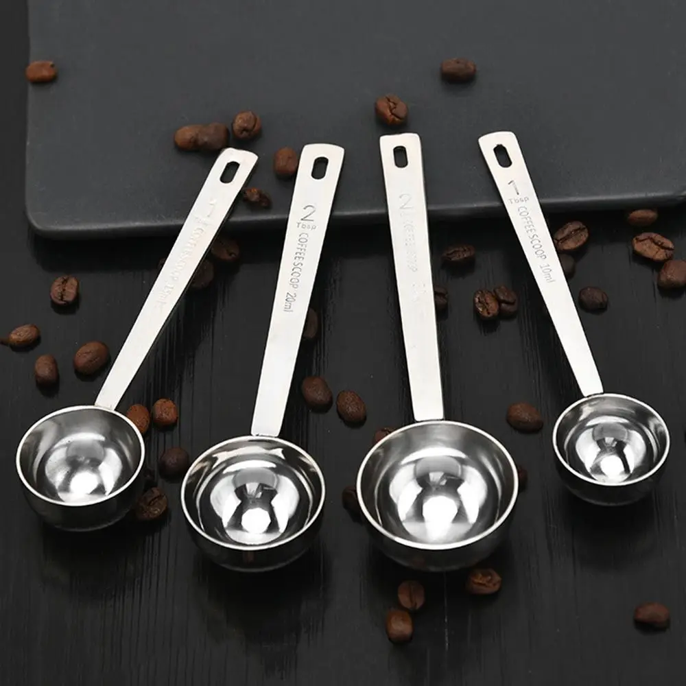 

1pc 5/10/15/20/30ML Stainless Steel Coffee Scoop Powder Spoon Thicken Tablespoon Measuring Spoon Kitchen Tools