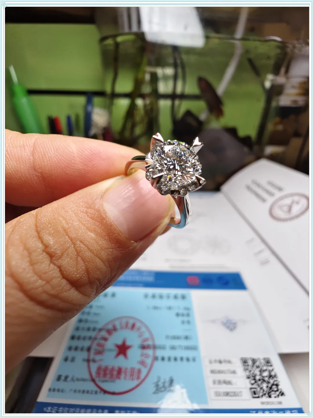 14K Gold 8-Claw Lab-Grown Diamond 1.5CT Wedding Ring for Women, IGI CVD HPHT Platinum Diamond Ring Jewelry Custom Wholesale