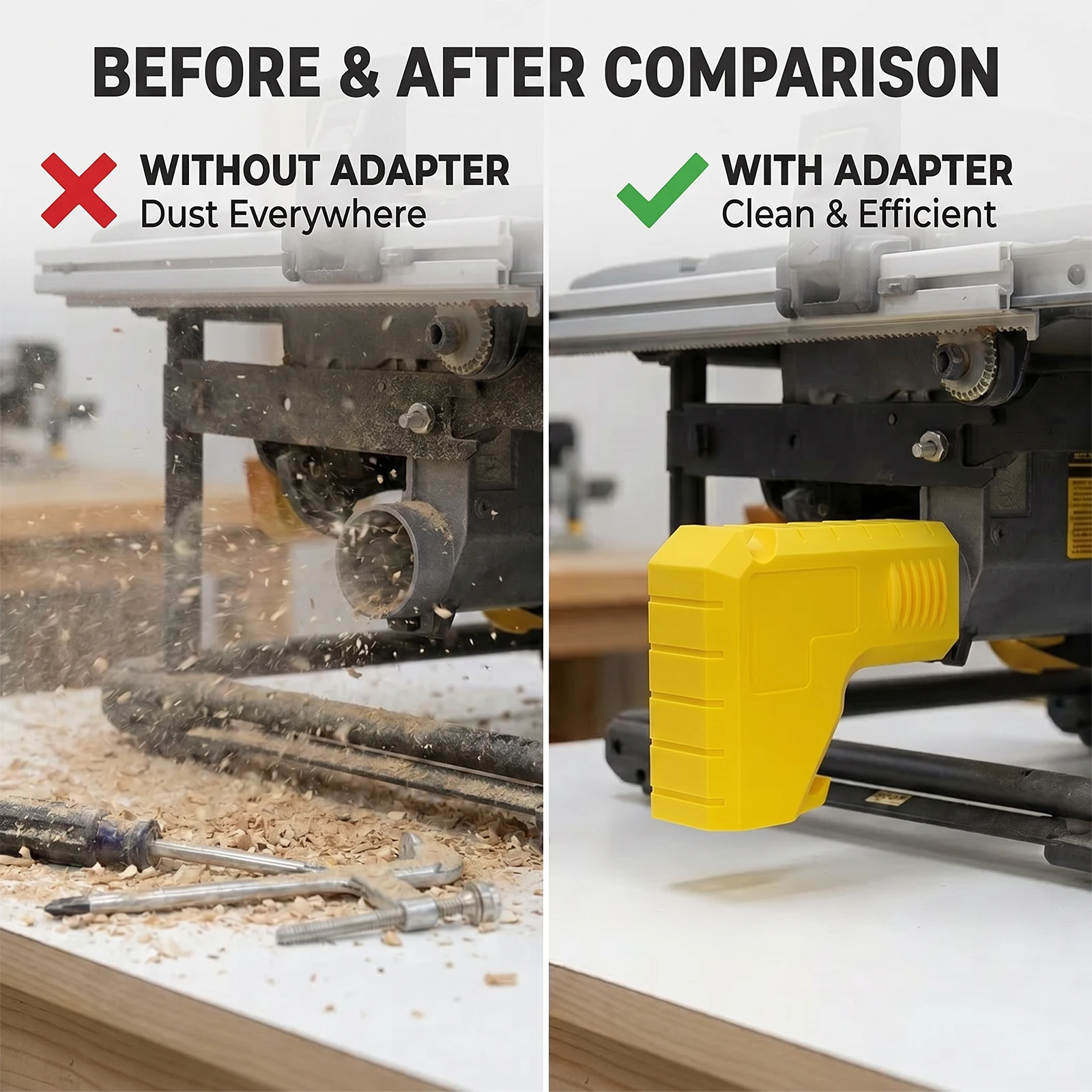 Table Saw Dust Collection Adap - Woodworking Dust Collection review and price