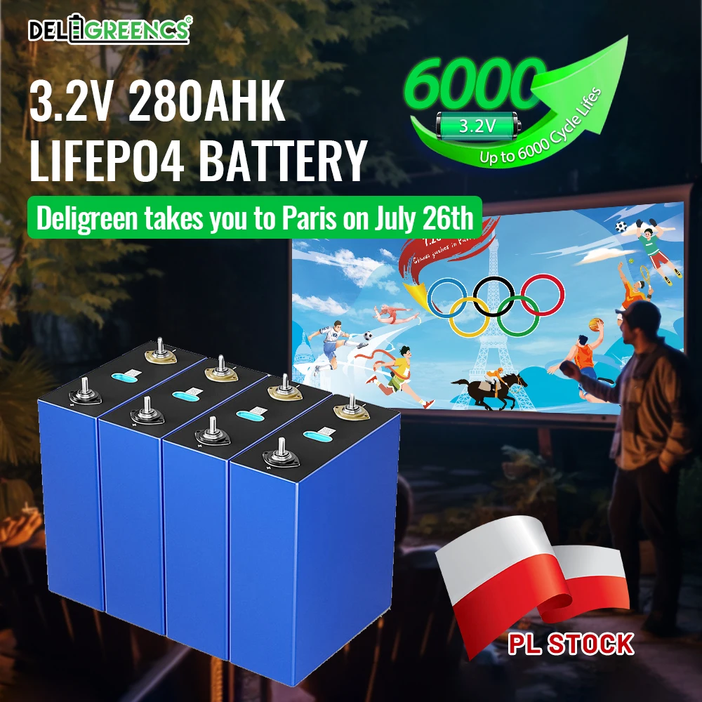 Lifepo4 Battery Pland Stock 280AH 12V 24V 48V Grade A+ Power Bank 6000 Cycles Lifepo4 Prismatic Cells For Solar Free Ship