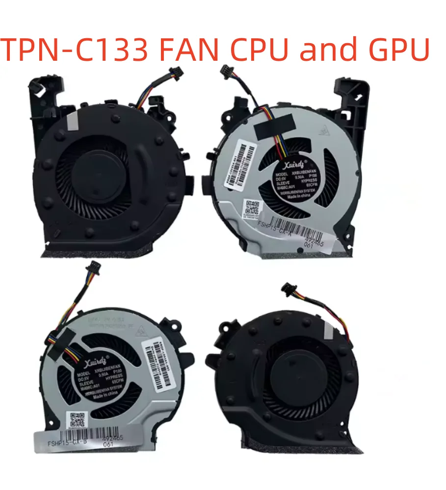 New Laptop cpu cooling fan For HP Pac Gaming 4 Green blade Pavilion 15-CX 15-cx0060TX TPN-C133 CX0598 CX0040NR CX0071NR CX0999