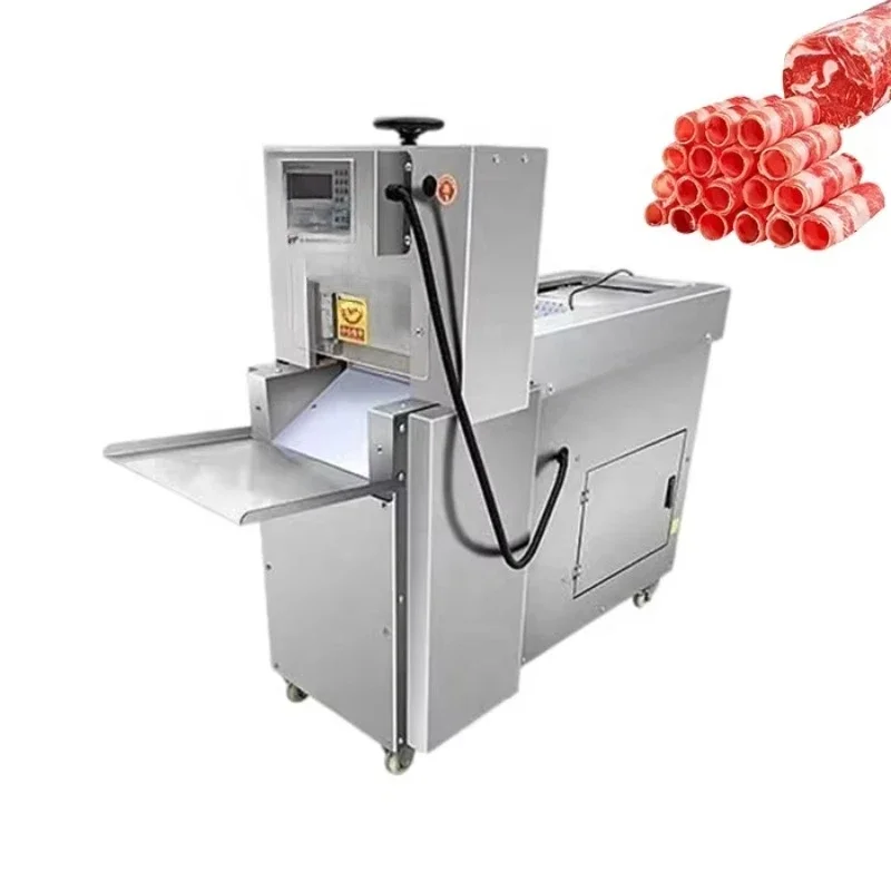 

Frozen Meat Roll Steak Slicer, Electric Beef Roll Lamb Roll Cutting Machine