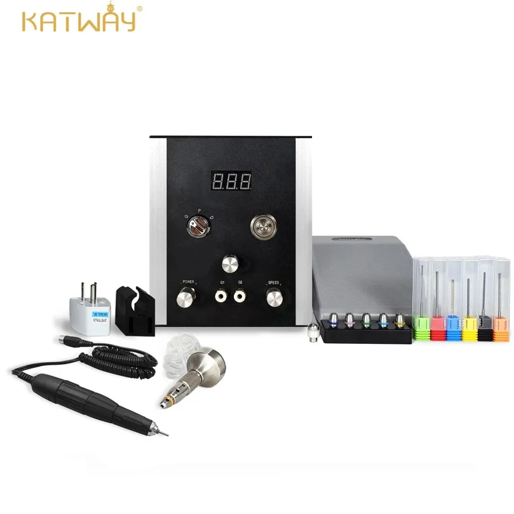 

KATWAY Air-Free Art Pneumatic Impact Engraving Machine Double Metal Steel Jewelry Making Tool for Silver Stone and Gold HH-AT03