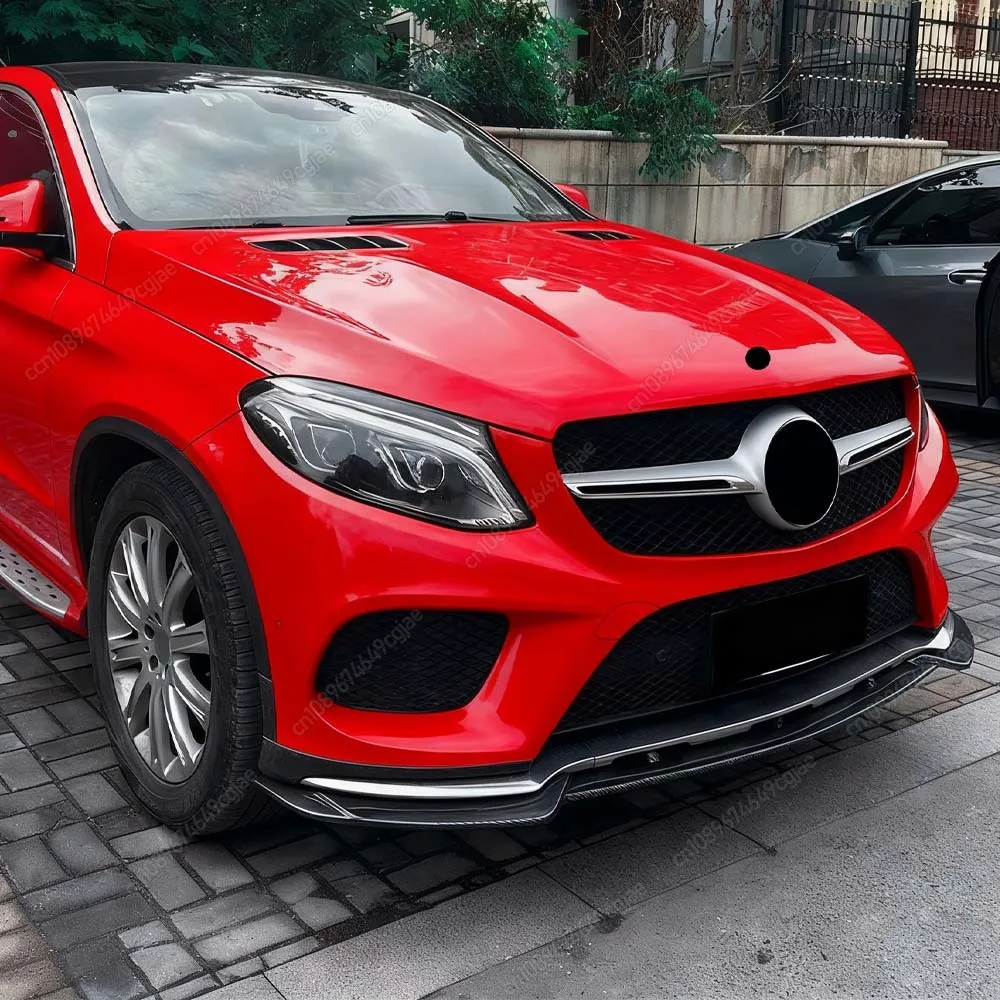 

Для Mercedes GLE Class W166 GLE Coupe C292 AMG 2015-2018 Защита бампера Передний бампер Губный комплект кузова Спойлер Сплиттер Диффузор